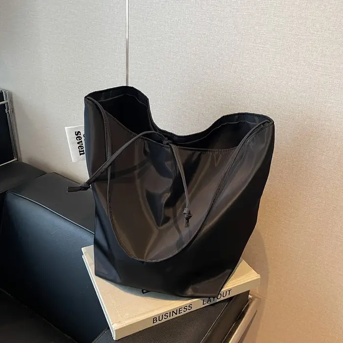 Sac à bandoulière fourre-tout de style minimaliste et paresseux, sac à aisselles de grande capacité