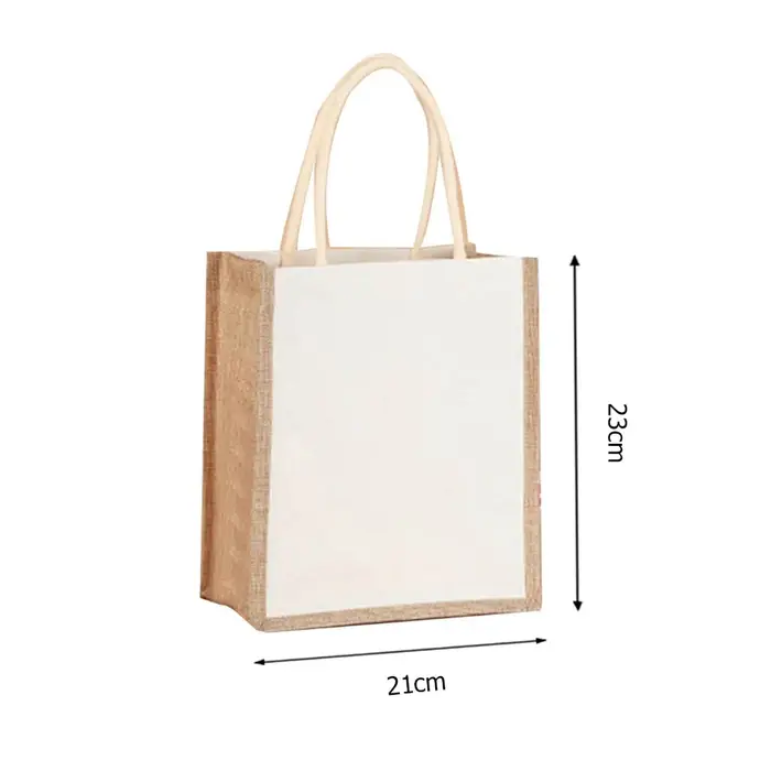 Sac fourre-tout en toile de jute pour femme