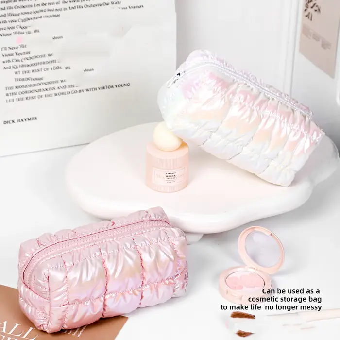 Sac de rangement de maquillage rose pour femmes