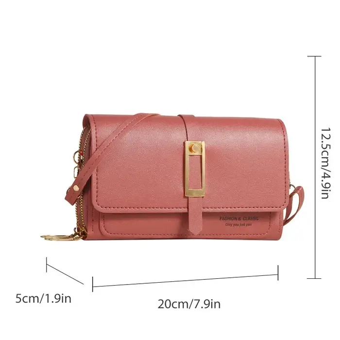 Sac de téléphone portable en PU pour femmes, sac à bandoulière tendance et multifonctionnel, tendance et rétro