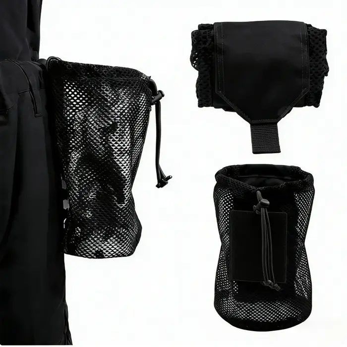 Pochette de rangement en nylon à enroulement