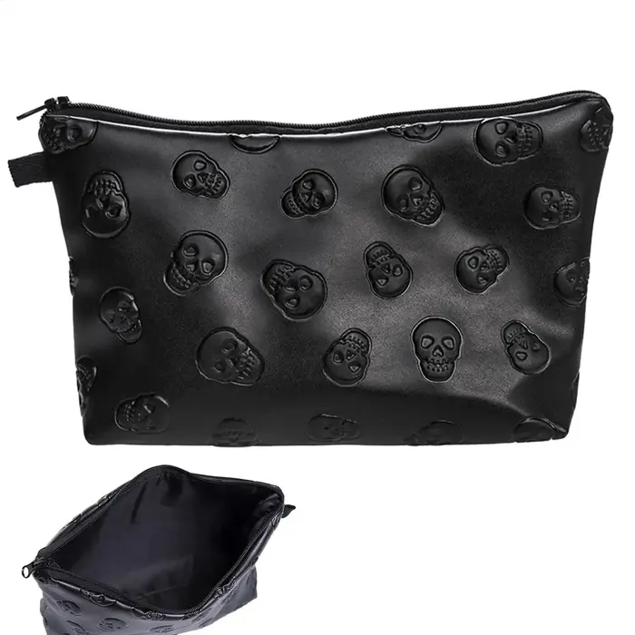 Sac à cosmétiques en cuir PU pour femmes