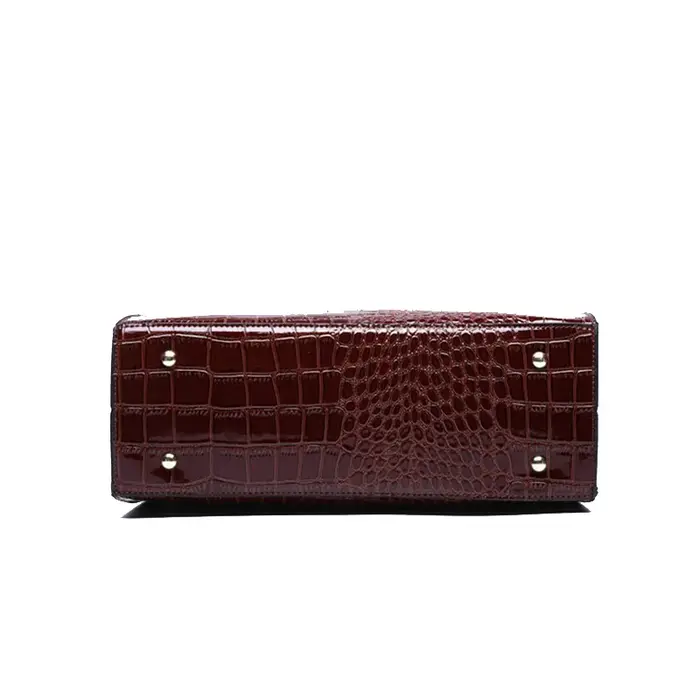 Sacs à main de luxe Alligator Designer PU cuir verni sac à bandoulière pour femmes fourre-tout rétro dames Messegner sac