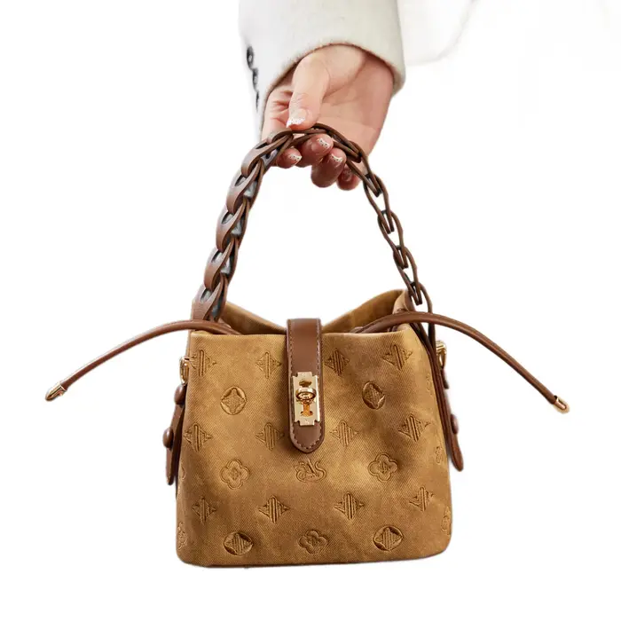 Sac Seau Brodé Élégant 2026 Nouveau Style Rétro en Cuir PU Sac à Bandoulière et Sac Croisé pour Commuter Sac à Main Tendance