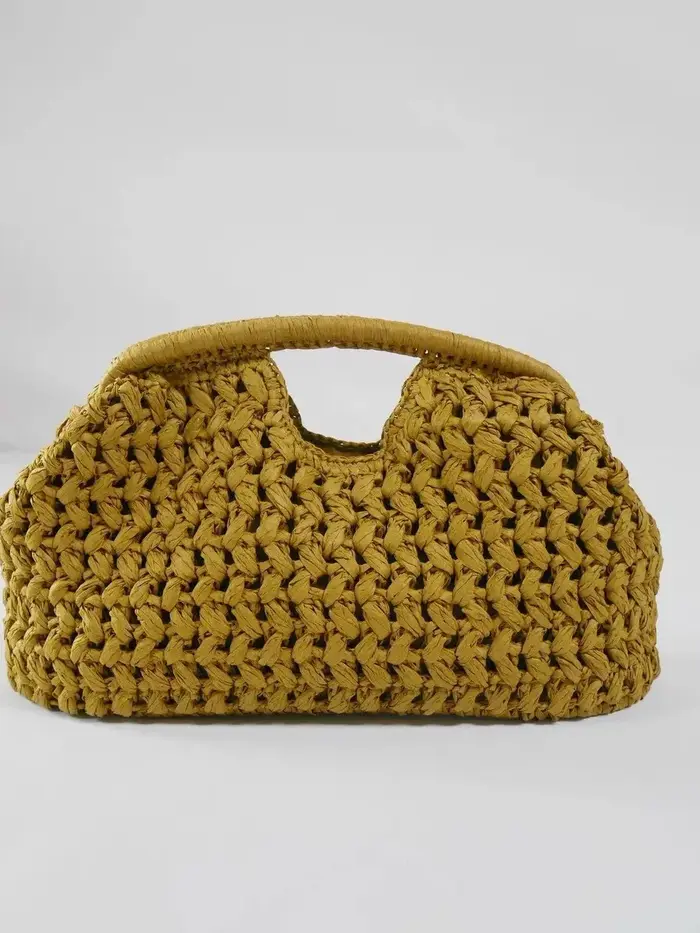 Sac à main tissé en chaîne pour femmes