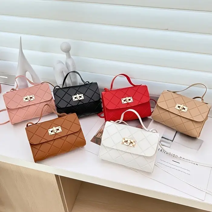 2025 petit sac de messager pour les femmes tendance Lingge broderie caméra femme sac à bandoulière mode chaîne dames