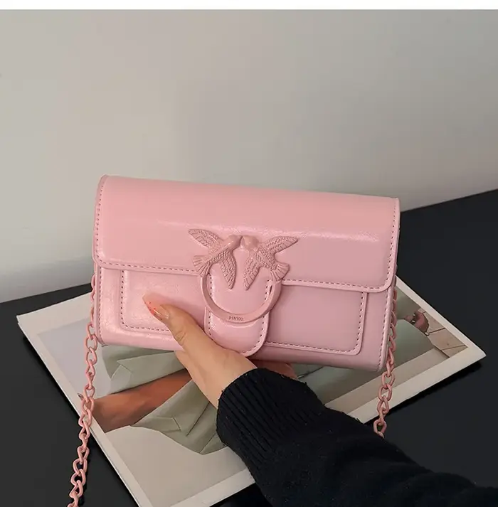 Nouveau Sac à Chaîne en Cuir Huilé 2026 pour Femme, Sac à Main Polyvalent à Poignée Supérieure et Ba