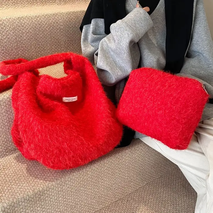 Sac en peluche de Style paresseux pour femmes
