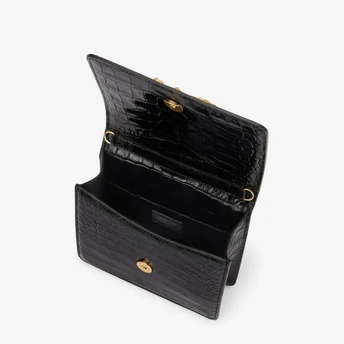 Sac à main Roar Croc en cuir véritable effet écaille de crocodile pour femme