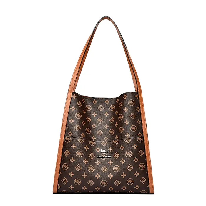 Véritable marque de haute qualité en cuir fourre-tout décontracté sacs à Main de luxe femmes