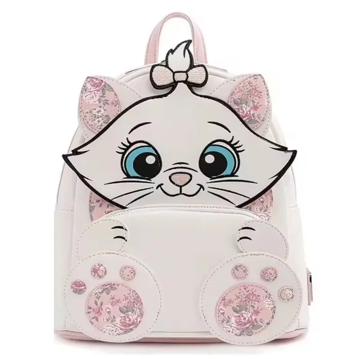 Sac à bandoulière à double sangle The Aristocats Marie Lady Floral Footsy pour femme, sac à dos de voyage