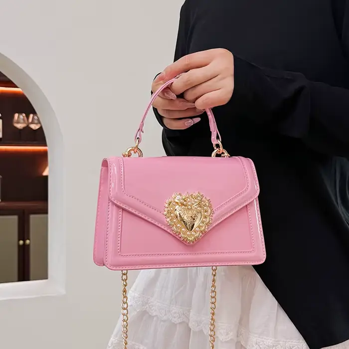 Sacs à main de luxe bordeaux légers pour femmes