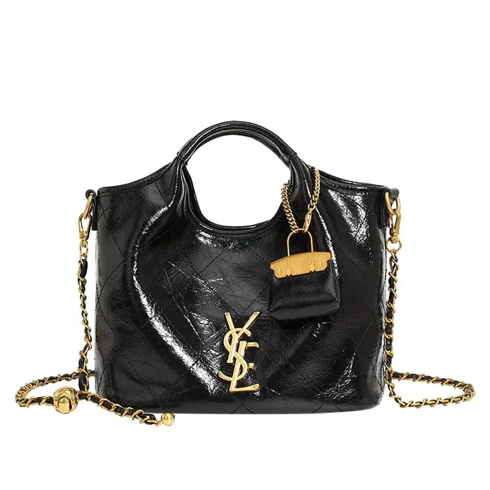 Sac à main Premium avec fil à broder en grille de diamant, sac panier à légumes de grande capacité,