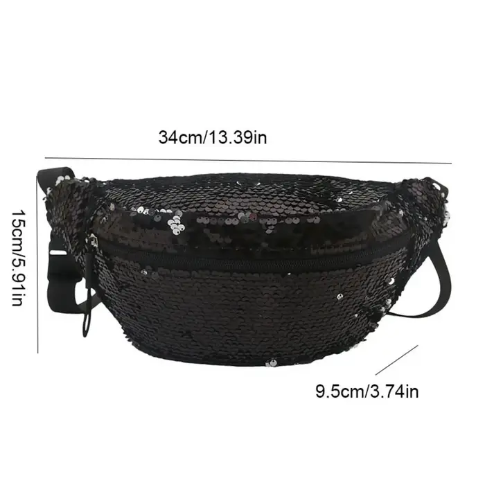 Sac banane à paillettes brillantes