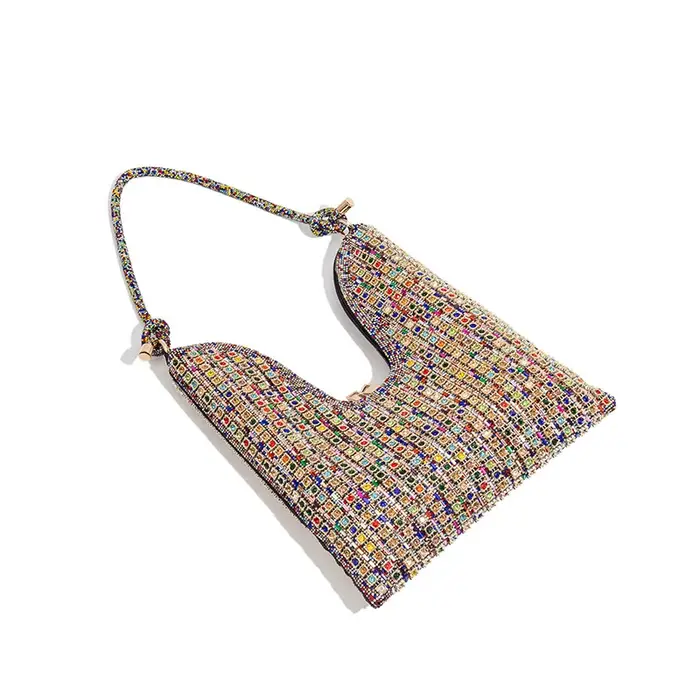 Sac à main en diamant, sac seau en strass pour femme