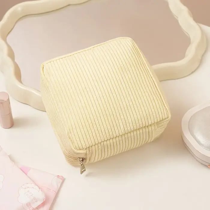 Sac de rangement pour serviettes hygiéniques et tampons pour femmes, pochette d'organisation portabl