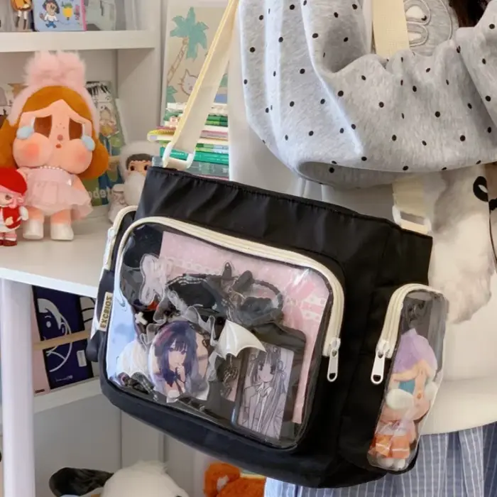 Sac bandoulière transparent tendance pour filles