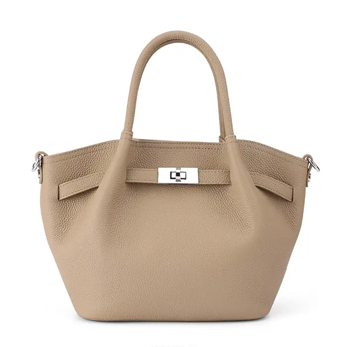 Sac seau en cuir véritable pour femmes