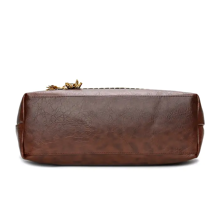 Femmes sacs de messager en cuir quotidien luxe gland