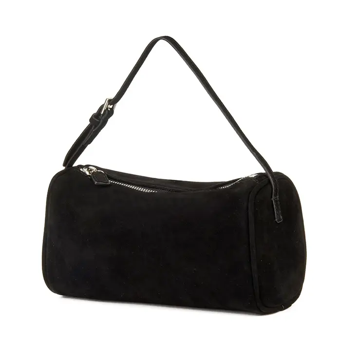 Donna-in véritable Mini sac à main en daim véritable sac conteneur de stylo carré en cuir véritable 