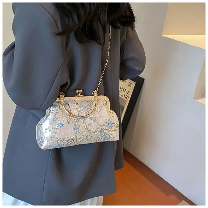 Sac à main en soie de Style chinois rétro