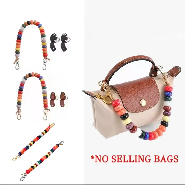 Chaîne décorative perlée pour sacs Longchamp Mini
