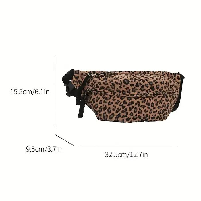 Sac banane imprimé léopard