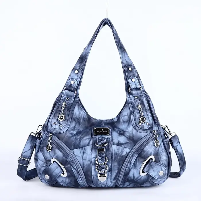 Sac à main pour femme Angel Kiss, sac à bandoulière tendance, grand sac fourre-tout noir, sac de sho