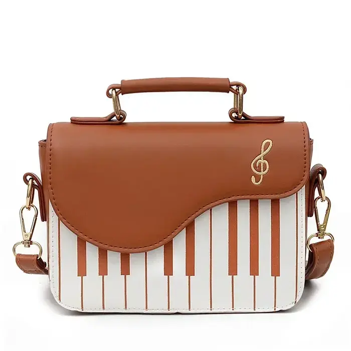 Sac à bandoulière à rabat en forme de Piano