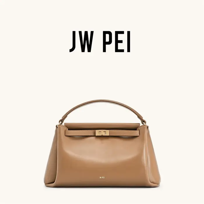 Sac à main JW PEI Lock 2026 Nouveau Sac bandoulière carré petit format pour femme en cuir végétalien écologique avec