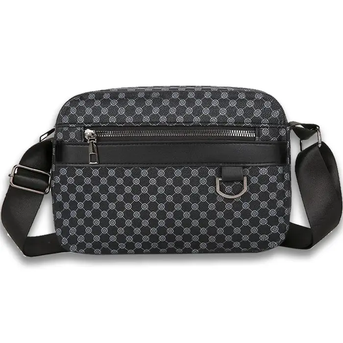 Sac à bandoulière monogramme haut de gamme, élégant sac à main porté épaule avec sangle réglable, di