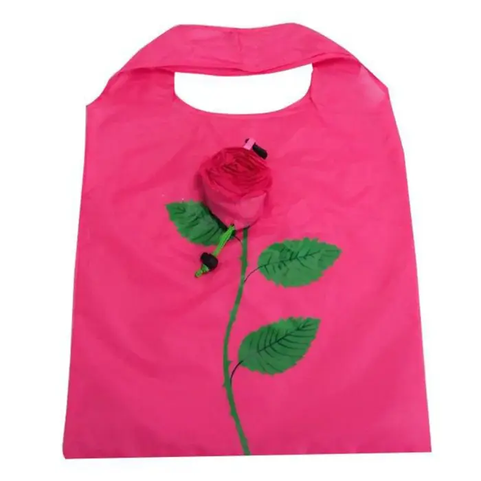 Sacs de courses à fleurs roses
