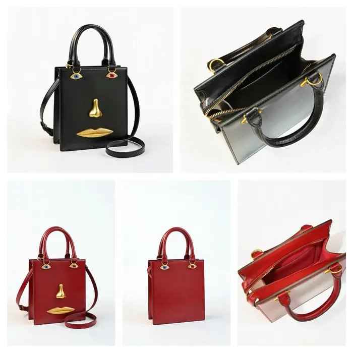 Sac à main de soirée vintage de luxe pour femme en cuir PU