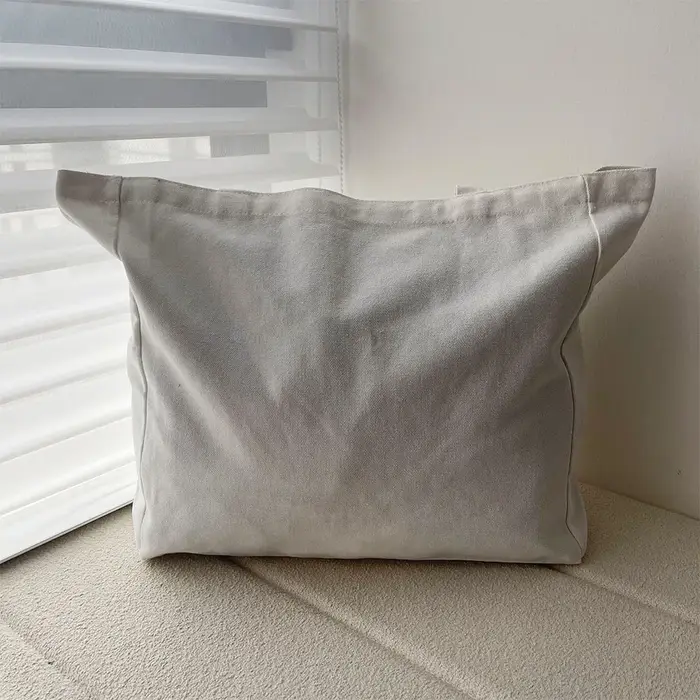 Sac à provisions en toile brodée pour femme