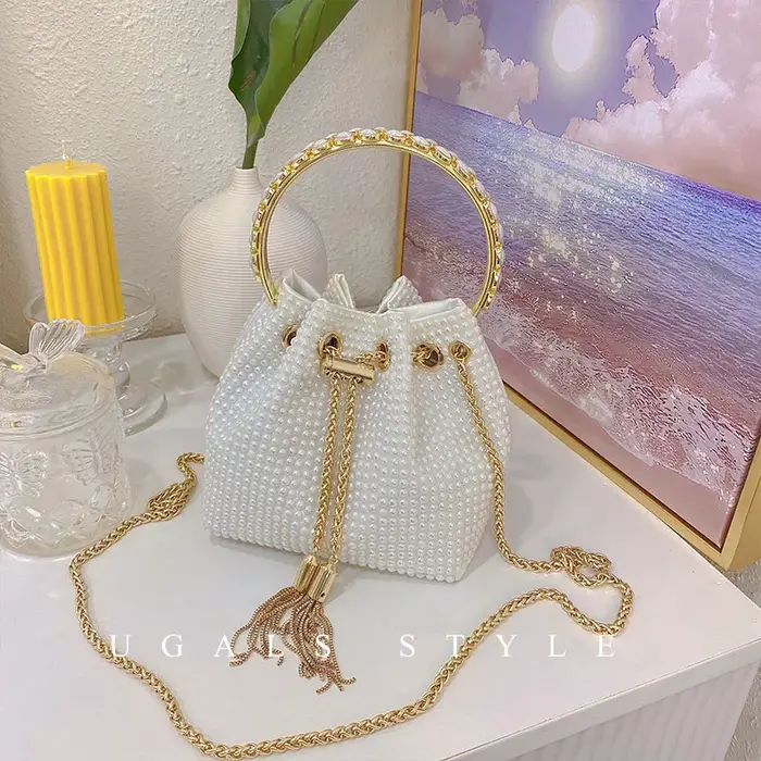 Sac seau diamant en Satin pour femmes
