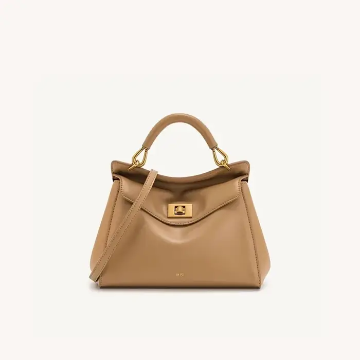 Sac à main Lucia Lock de JW PEI, unique et élégant, sac bandoulière en cuir véritable, haut de gamme et polyvalent