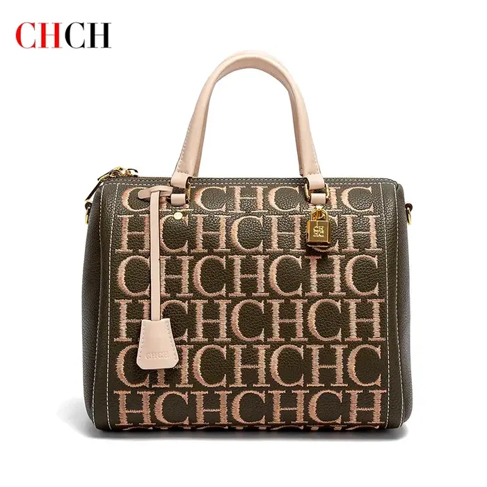 Sac à main pour femme CHCH, sac à main vintage à la mode, design brodé de lettres, sacs fourre-tout