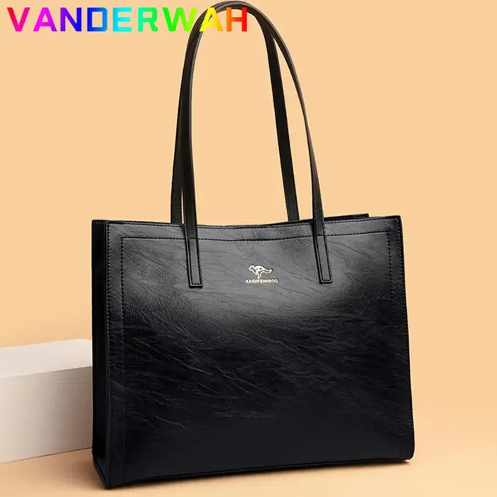 Sac à main Vintage en cuir Pu, fourre-tout de grande capacité, sacs à bandoulière à la mode, sacs à 