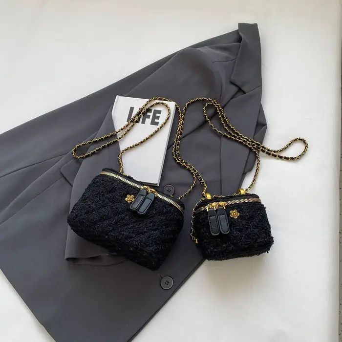 Mini sac seau à chaîne pour femme