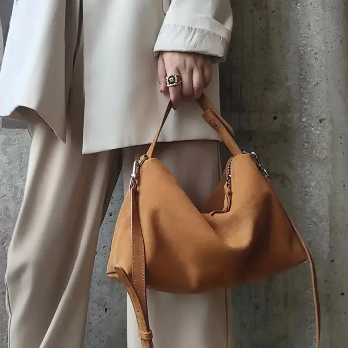 Sac à main en cuir de vachette pour femme