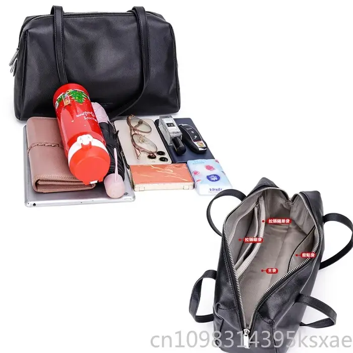Sac fourre-tout en cuir souple tanné végétal pour femme