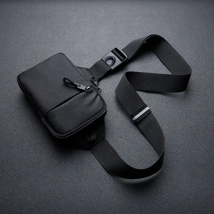 Nouveau sac de poitrine sport pour homme, petit sac à dos, sac messager pour femme, sac banane pour téléphone portable, mini sacoche tendance