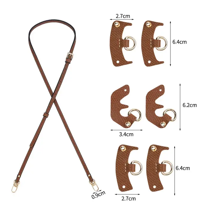 Sangle de sacs pour Mini sac Longchamp, sangle d'épaule boulette, accessoires de Conversion perforés pour sac sans poinçon Stra