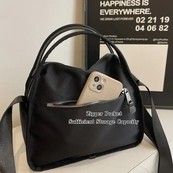 Sac à bandoulière pour femme : fourre-tout léger et décontracté en nylon