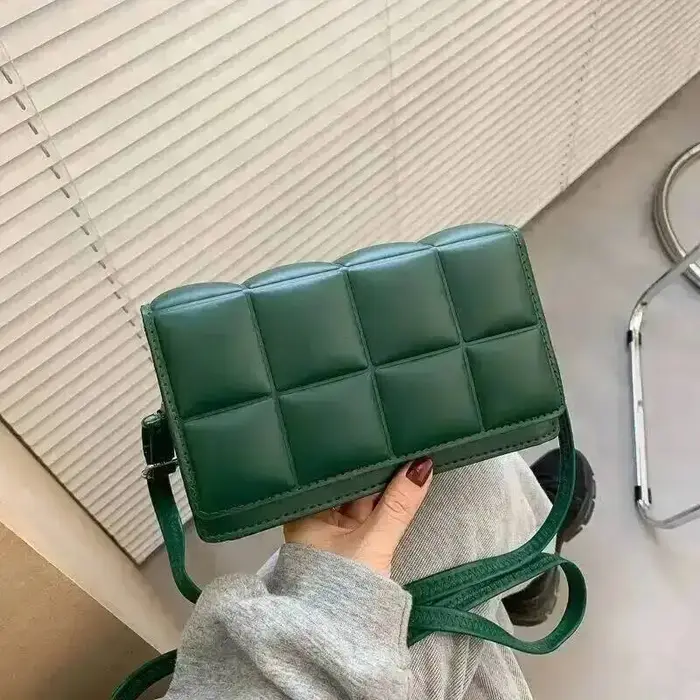 Sac bandoulière carré pour femme en cuir PU de luxe