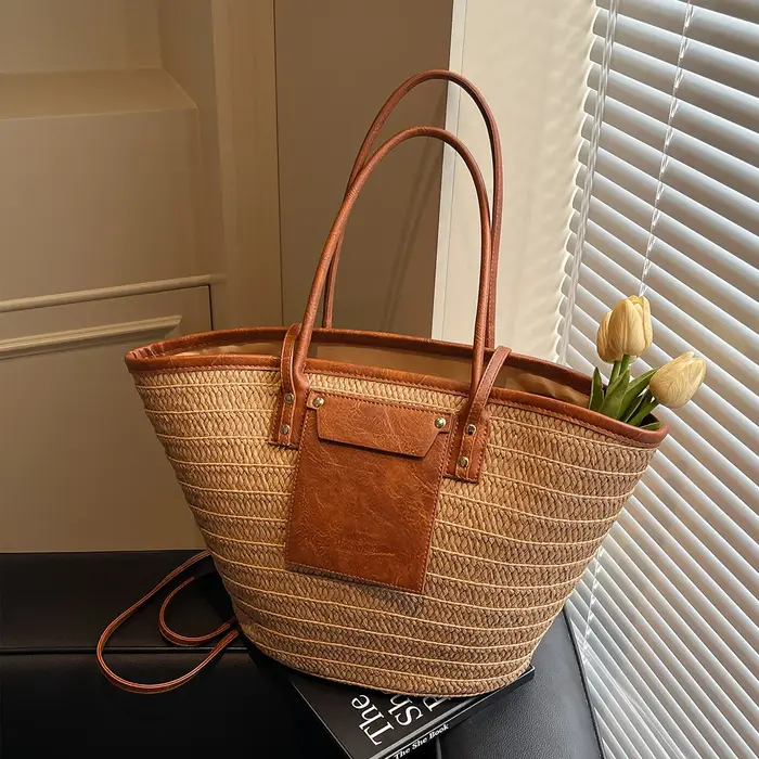 Sac à bandoulière, sac en paille forestière