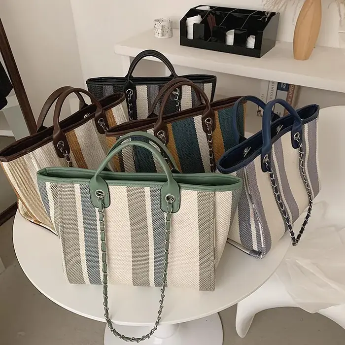 JOBig-Sacs à main en toile de luxe pour femmes