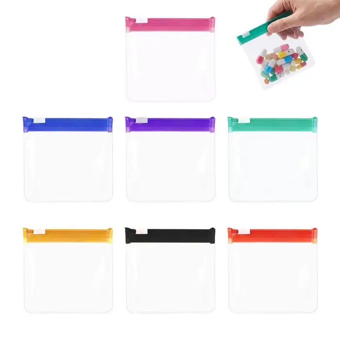 Pochette à pilules avec fermeture coulissante