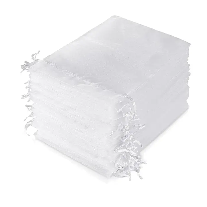 Sac en Organza transparent blanc