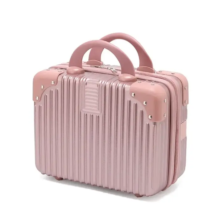 Mini valise de voyage 14 pouces, boîte à cosmétiques, valise à main, trousse de maquillage, petite b